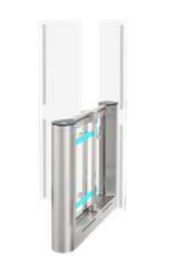 NICE TURNSTILES SWINGHGW2VC To be combined with SWING HGW-1 for the creation of a double passage for a 550mm and one 1200mm passage - Cabinet Brushed stainless steel AISI 304