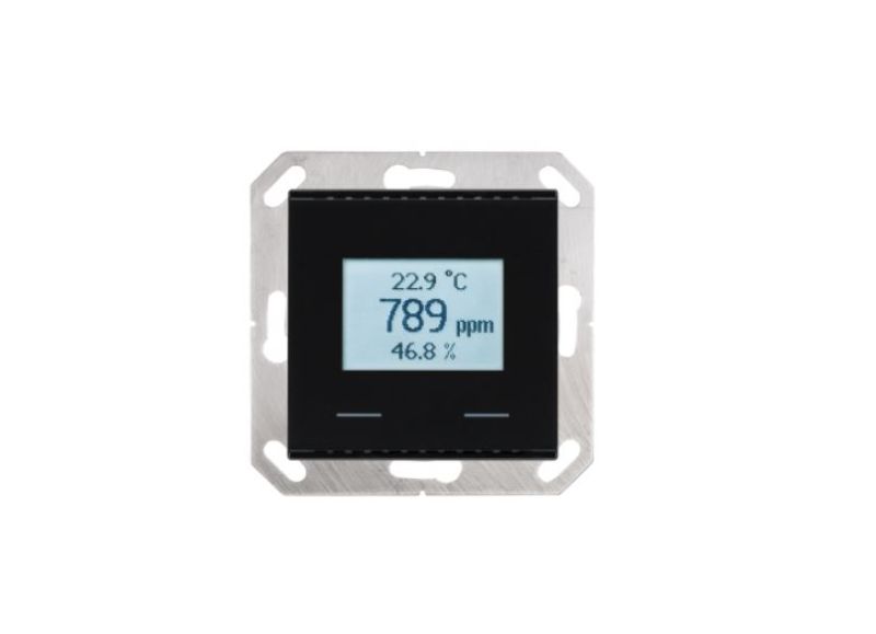 ELSNER 70973 70973 KNX VOC/TH-UP Touch Controllore ambiente gas misto/temperatura/umidità, nero