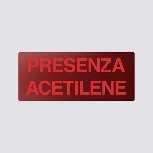INIM FIRE FOP34 “ACETYLENE PRESENCE” pictogram for plate ISS02X-ESS02X 