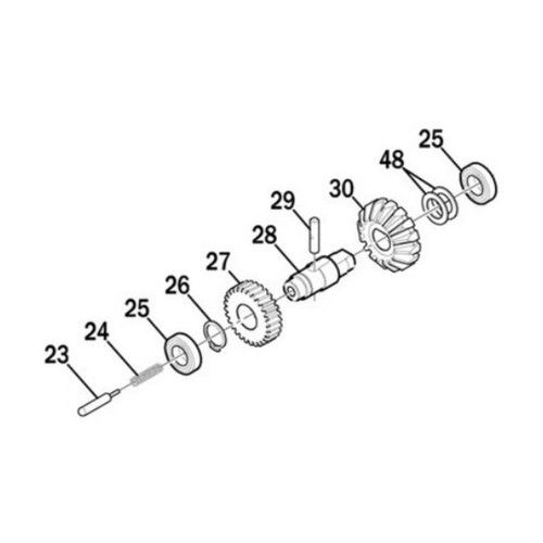 ROGER SPARE PARTS RS84 M20 - G20 SERIES SLOW SHAFT ASSEMBLY