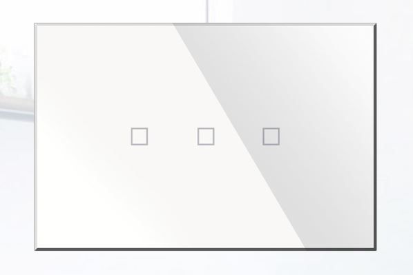BLUMOTIX BX-R03W KRISTAL Tastiera KNX multifunzione in vetro rettangolare
