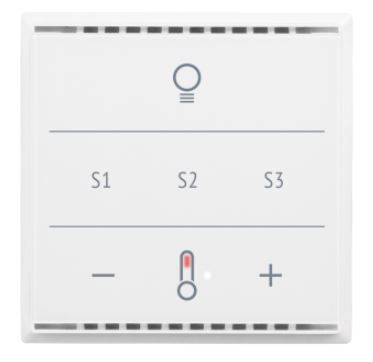 ELSNER 70961 Cala KNX MultiTouch T CH - Button with function icons, white