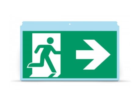 INIM FIRE OH320PNRL Panel with pictograms pasted right-left direction (pack of 5 pcs.)