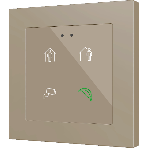 ZENNIO ZVIFR70X4 Flat RGB 70 X4. 70x70 glass capacitive button