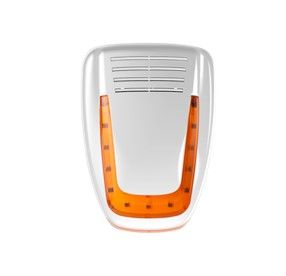 VENITEM 23.22.52 Sirena MOSE LS LUX cromo/arancio EN50131-4 con sistema antischiuma antishock a doppio micro contro gli urti violenti e faretti