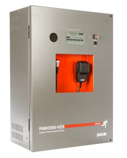 PASO PAW3502-V Sistema integrato Evac da parete - 500 W, 2 zone (A/B)