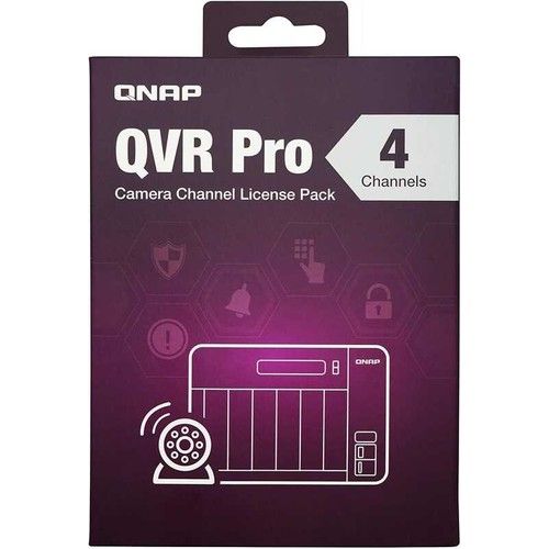 QNAP LICSW-QVRPRO4CH 4 LICENSE KEYS QVR PRO Software Licenses for Netw