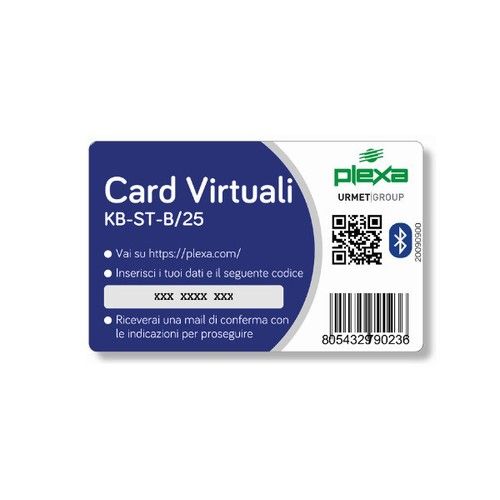 PLEXA KB-ST-B/25 25 credit pack for virtual bluetooth cards