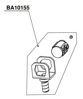 RIB BA10155 R  GR.CHIOCC.C/PERNO D10 KING EVO  (POI BA10155B)