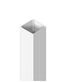 UNISTAB CQ2000B WHITE aluminum square pole 120x120mm h 2.0mt