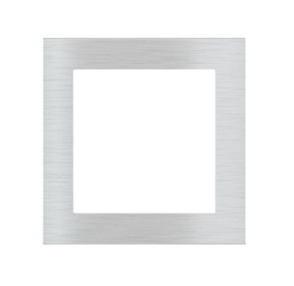 EKINEX EK-DQS-GAG Placca quadrata finestra 60X60 in plastica (colore argento)