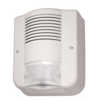 AVS ELECTRONICS 1161129 Self-powered outdoor LED siren in ivory ABS on RS 485