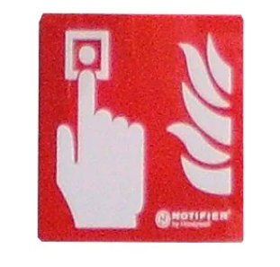 NOTIFIER MCP-METAL METAL SIGN