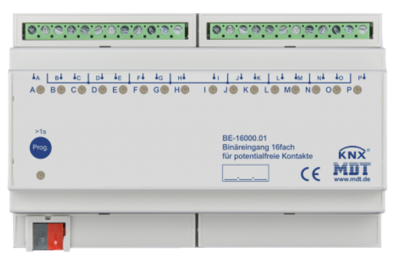 MDT BE-16000.01 BE-16000.01: Ingresso binario 16 volte, ingressi di contatto