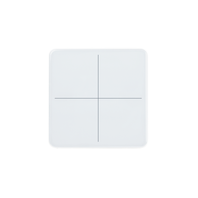 ELSNER 71133 KNX eTR M4, signal white RAL 9003 4-gang Push Butt