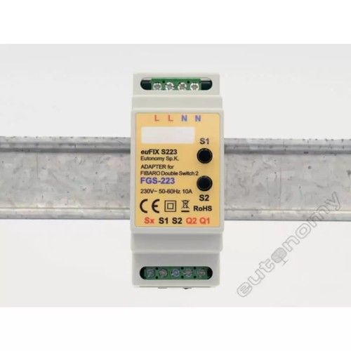NICE S223 DIN adapter for FIBARO