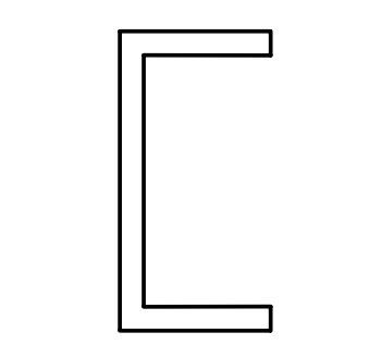 FAAC 105437 TK35 PROFILO A -U- GRZ 40X20X2 L=6500