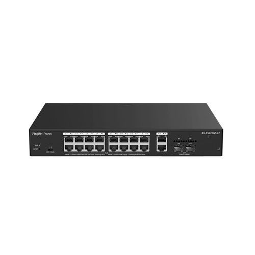 RUIJIE RG-ES220GS-LP 16-Port 10/100/1000 Mbps PoE+, 2-Port Gigabit and