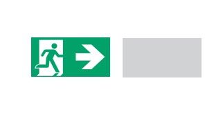 COOPER CSA LIGHTING 40071354536 DX/BLIND LED PANEL, ISO7010, 30 m