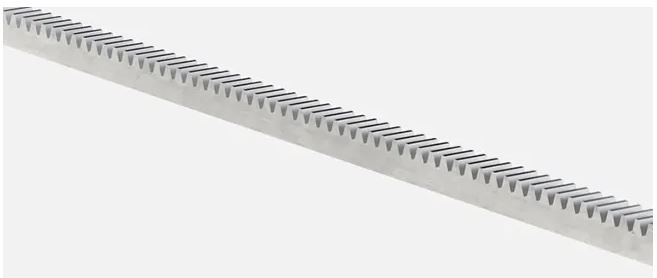 DOMOTIME CA222202 Cremagliera in ferro zincato con misure 22x22x1998mm