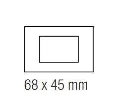 EKINEX EK-PRG-F Placca rettangolare finestra 68x45mm in NTM