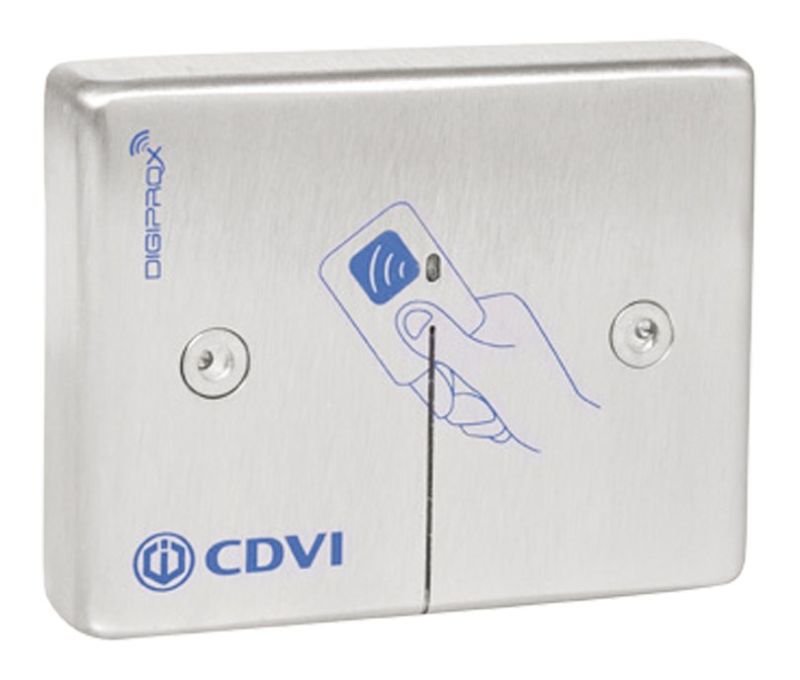 CDVI DGLI WLC Vandal-proof proximity reader in stainless steel