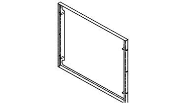 DIVUS MU15F wall mounting kit for recessed installation in plasterboard walls