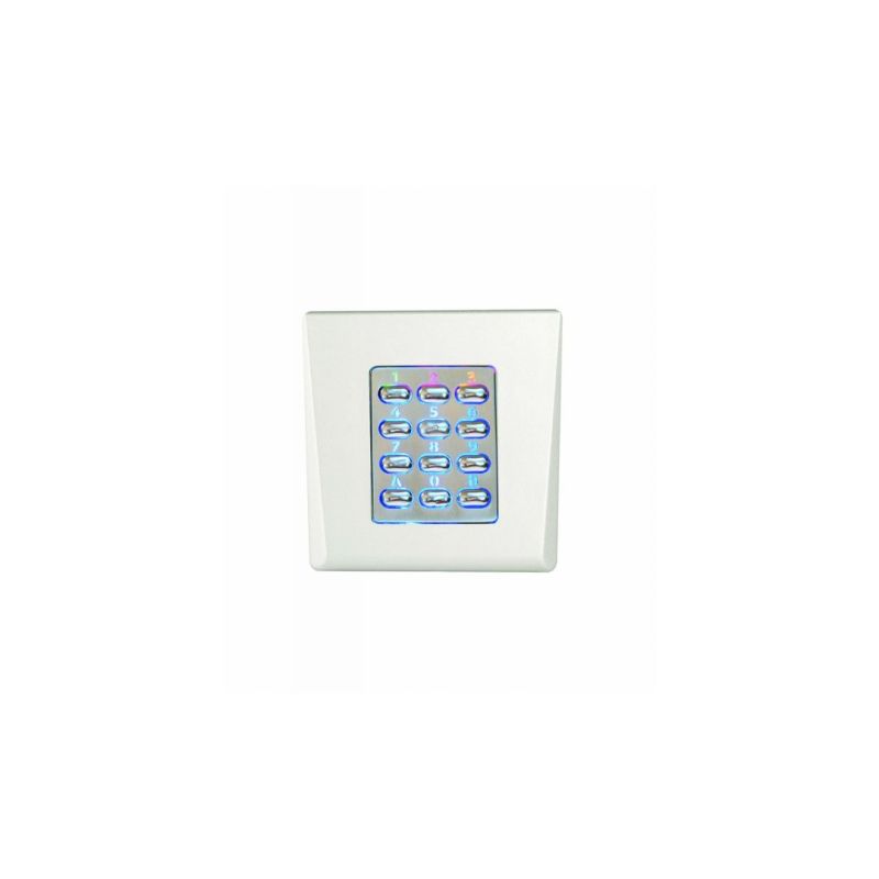 ABTECNO XPR-DINPADS-M 12-24VDC FLUSH-MOUNT NETWORK KEYBOARD WITH SILVER PLATE