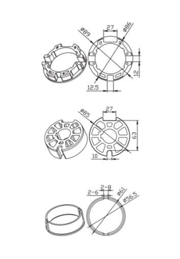 CAME 001YK6108 TONDO 90x1.5mm