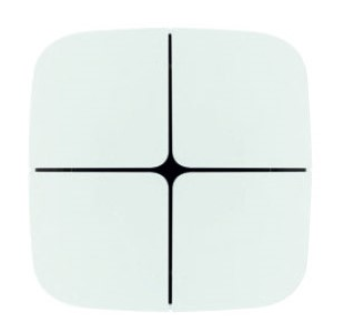 EELECTRON MB40B1CKNX - WH KNX MINIPAD 4 CH. WHITE CERAMIC BLACK CROSS - COMPLETE