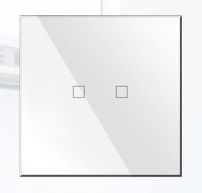 BLUMOTIX BX-Q02W KRISTAL Multifunction KNX keyboard in square glass