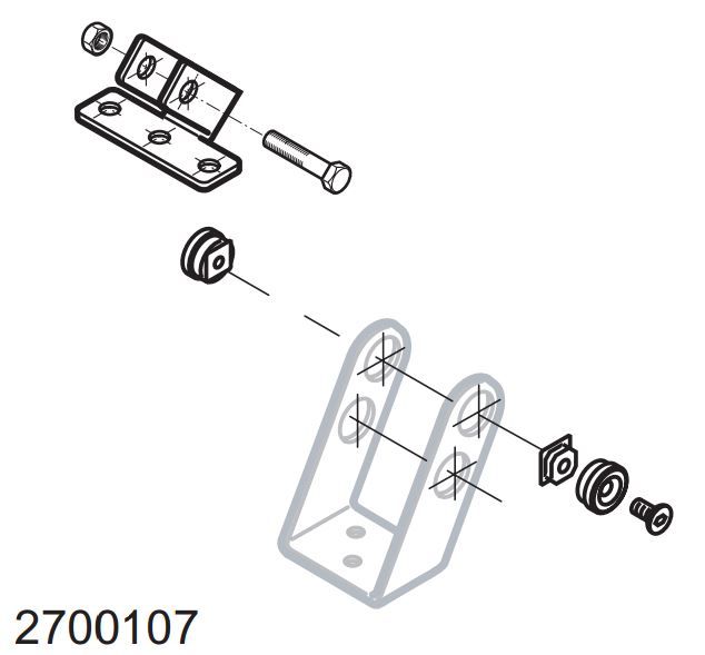 MINGARDI 2700107 Front bracket for window and only accessories for