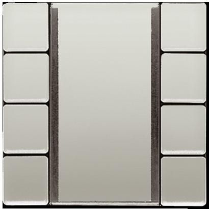 JUNG ES2094NABS Sensore a tasti 4 canali- Universal per accoppiatore bus KNX 2070U- modelli in metallo- acciaio inox