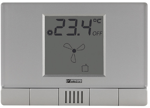 EELECTRON TM10D09KNX TERMOSTATO HOTEL HVAC INCASSO CON PLACCA IN PLEXI- TOTAL SILVER