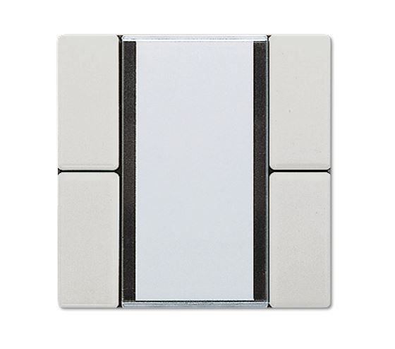 JUNG LS2072NABSLG Sensore a tasti 2 canali Standard per accoppiatore bus KNX 2070U radiotrasmettitore a parete 40FW- grigio chiaro