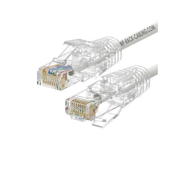 WP RACK WPC-PAT-6AU002W-S SLIM PATCH CABLE CAT.6A U-UTP, 0.20m WHITE