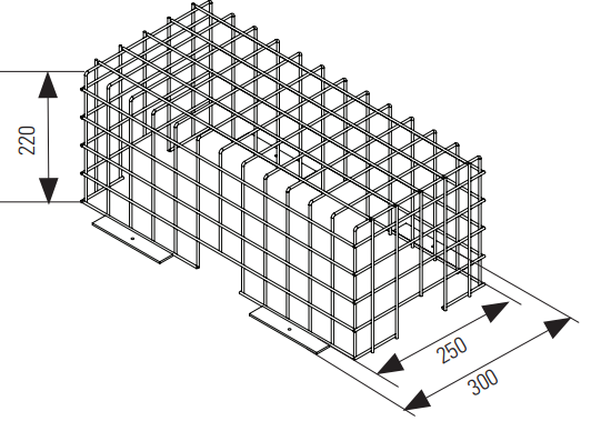 COOPER CSA LIGHTING BTSGRID BEAMLITE/BEAMTECH SMALL 1 AND 2 PROTECTION GRILLE (53x30x22mm)