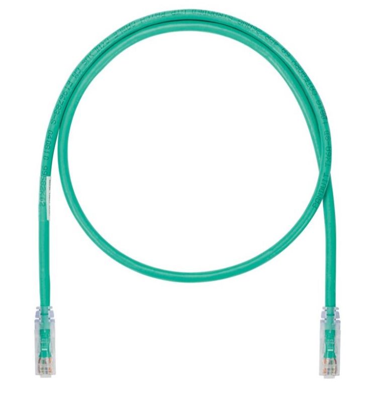 PANDUIT UTP6ASD2MGR Patch Cord in Rame- Cat 6A SD- Green UTP Cable- 2m