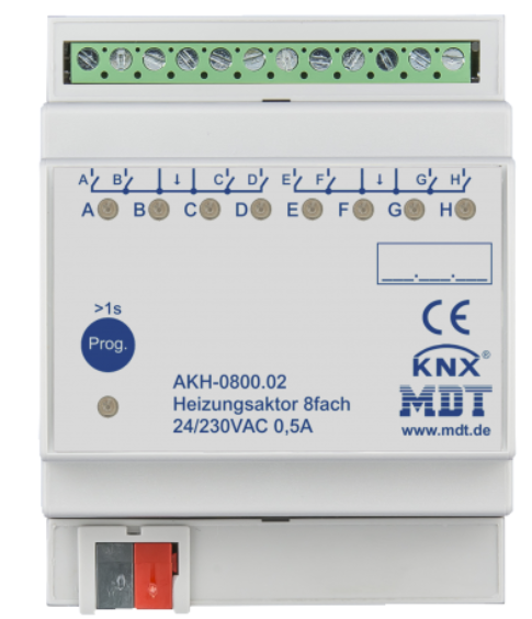 MDT AKH-0800.02 AKH-0800.02:8-fold heating actuator, 24-230 V AC