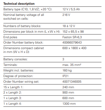 COOPER CSA ILLUMINAZIONE 40066079643 Batteria 12V 5,5Ah (A412/5,5)