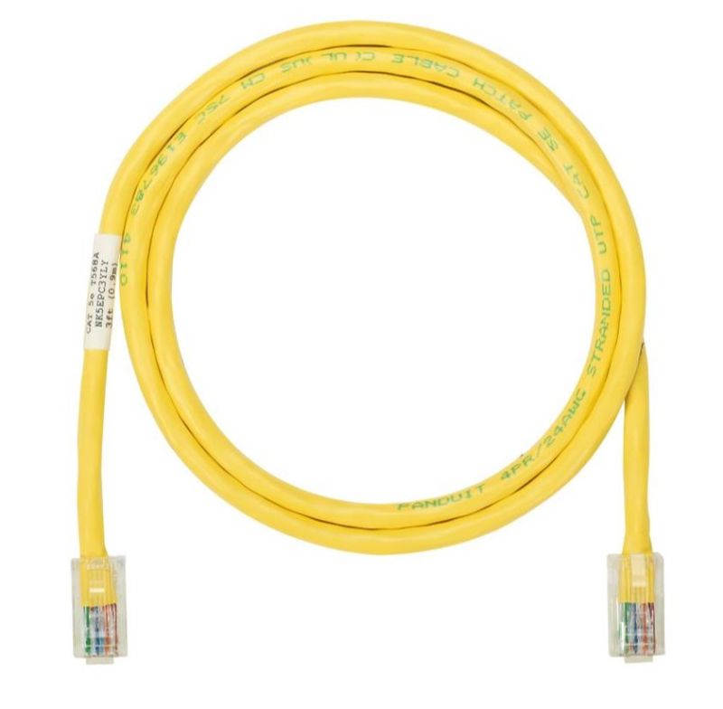 PANDUIT NK5EPC2MYLY NK Copper Patch Cord- Category 5e- Yellow UTP Cab