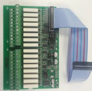 NOTIFIER SK-8R 8-relay board with flat cable.