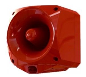 ARITECH INCENDIO ASW377 Sirena di allarme multitono ad alta potenza per esterno con montaggio a parete completa di lampeggiante