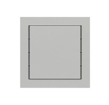 EKINEX EK-T1Q-GAG Confezione tasto singolo quadrato - Grigio argento
