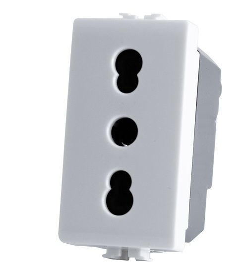 MAPAM 518B Joy 518B White Bivalent Socket (16A-250V)