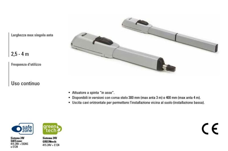 FAAC 1044151 Original 415 - 24V Hinged Door Gate Motor Actuator