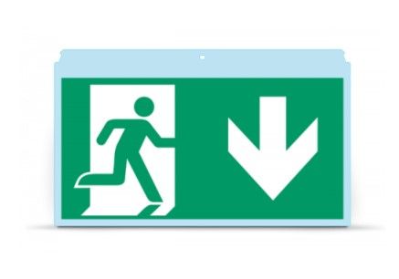 INIM INCENDIO OH320PNDW Pannello con pittogrammi incollati direzione basso