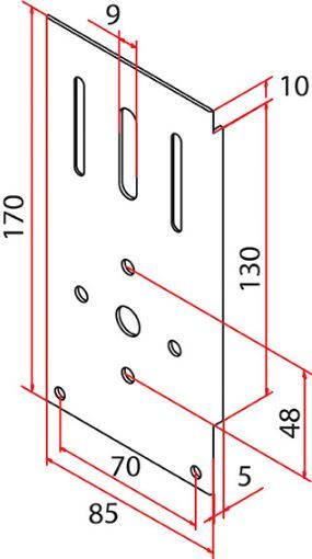 FAAC A4506_0559 TM2 SUP45 SUPPORT VERCELLI_1PCS