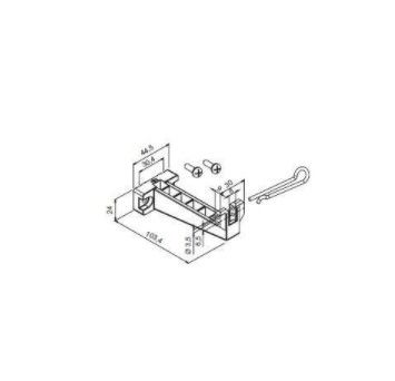 MINGARDI 2700899 Staffa per applicazione a vasistas con accessori /