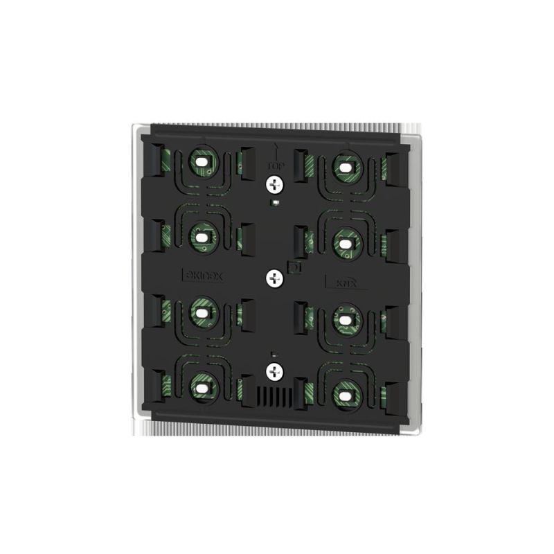 EKINEX EK-ED2-TP-BG-NFW Pulsante 4 canali versione 'NF fondo bianco - LED verdi/blu